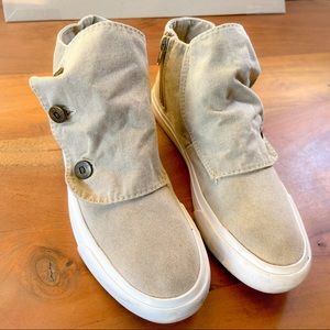 Blowfish Canvas Sneaker Shoes in Khaki Sz 8